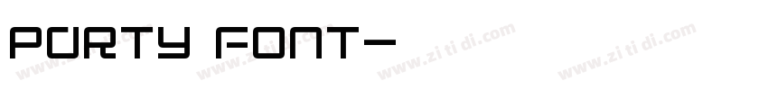 Party Font字体转换